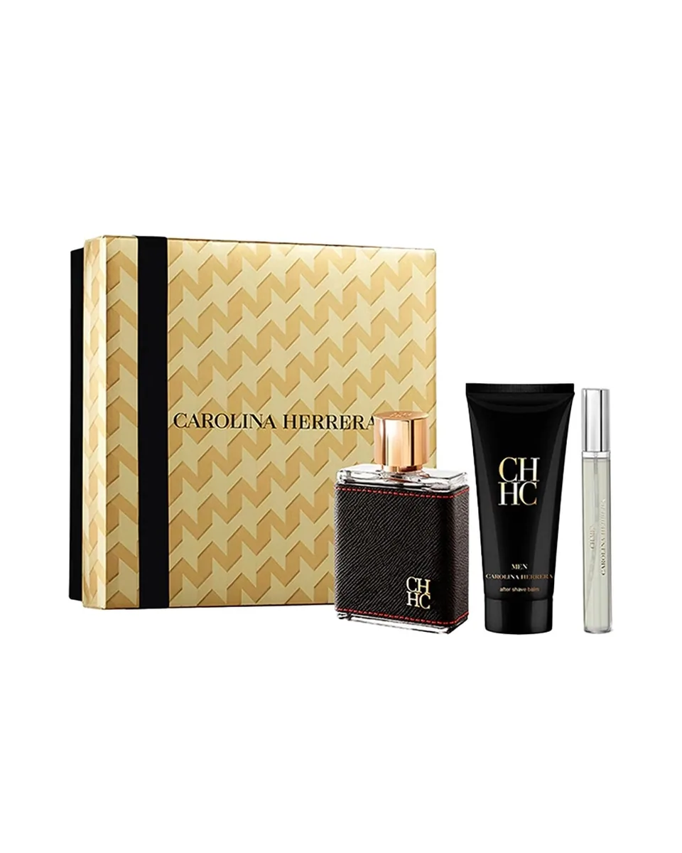 Estuche Carolina Herrera CH Men Hombre EDT 3Pz Perfume 100ml/Perfume Mini/ After Shave
