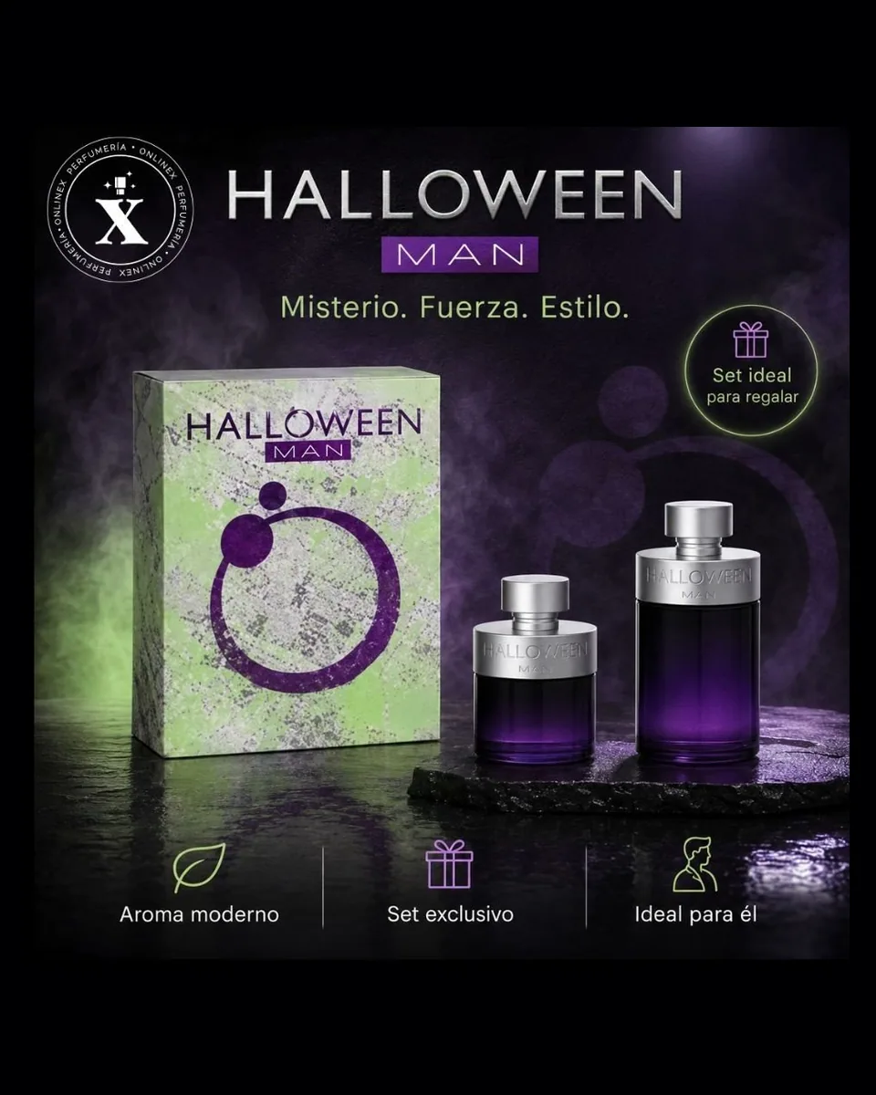 Estuche Halloween Man Tradicional 2 PZ Perfume 125ml + Mini