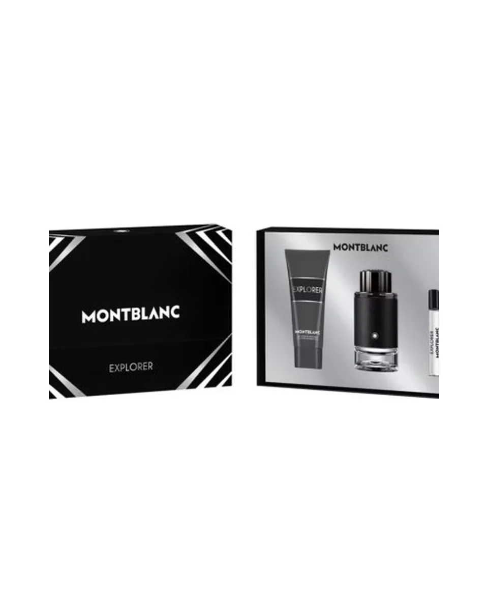 Estuche Montblanc Explorer Hombre EDP 3pz Perfume 100ml/Mini 7.5/Shower gel 100ml