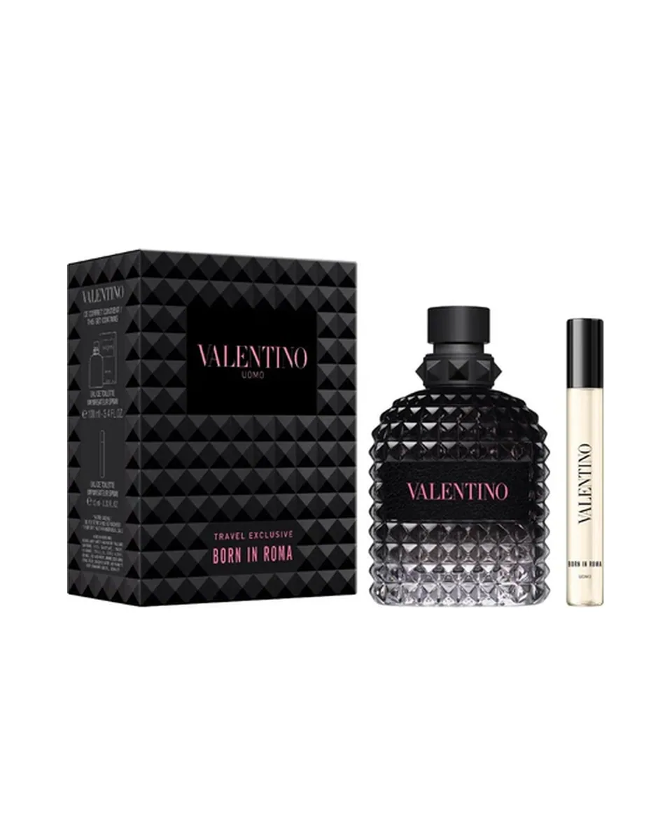 Estuche Valentino Uomo Born in Roma Hombre EDT 2pz Perfume 100ml/mini 10ml