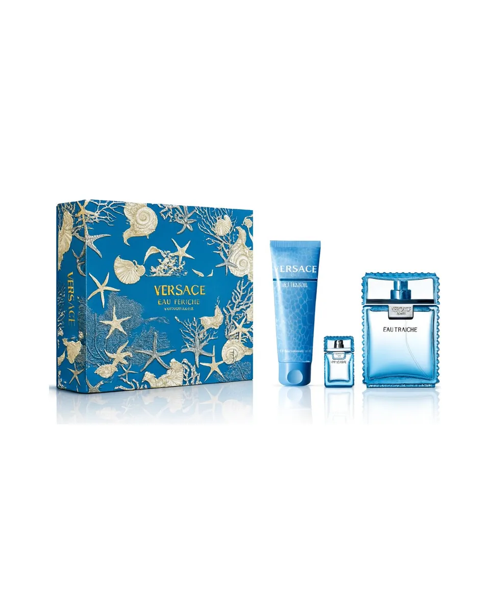 Estuche Versace Fraiche Hombre 3PZ Perfume + Mini + Shower Gel