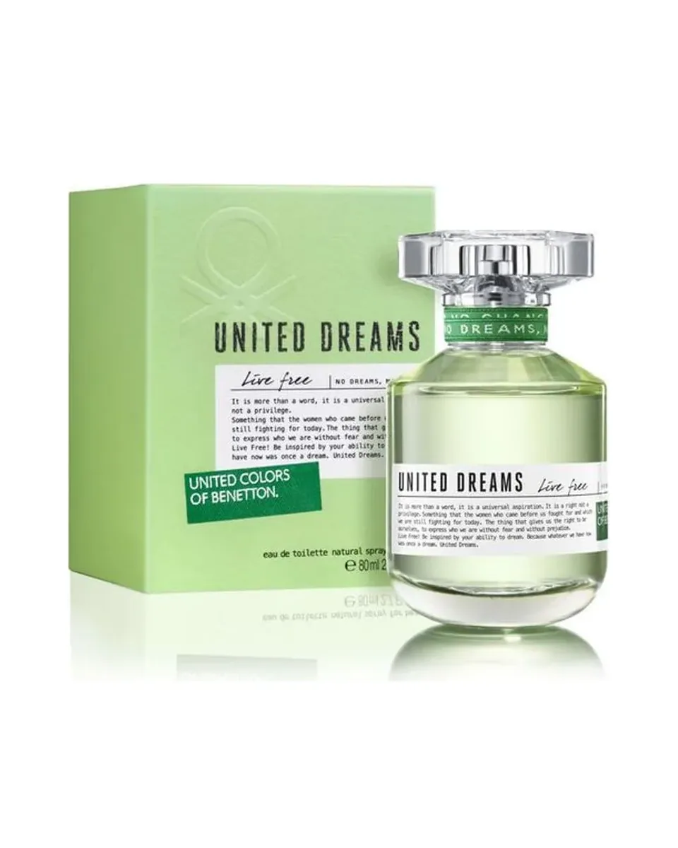 BENETTON UNITED DREAMS LIVE FREE MUJER EDT 80 ML