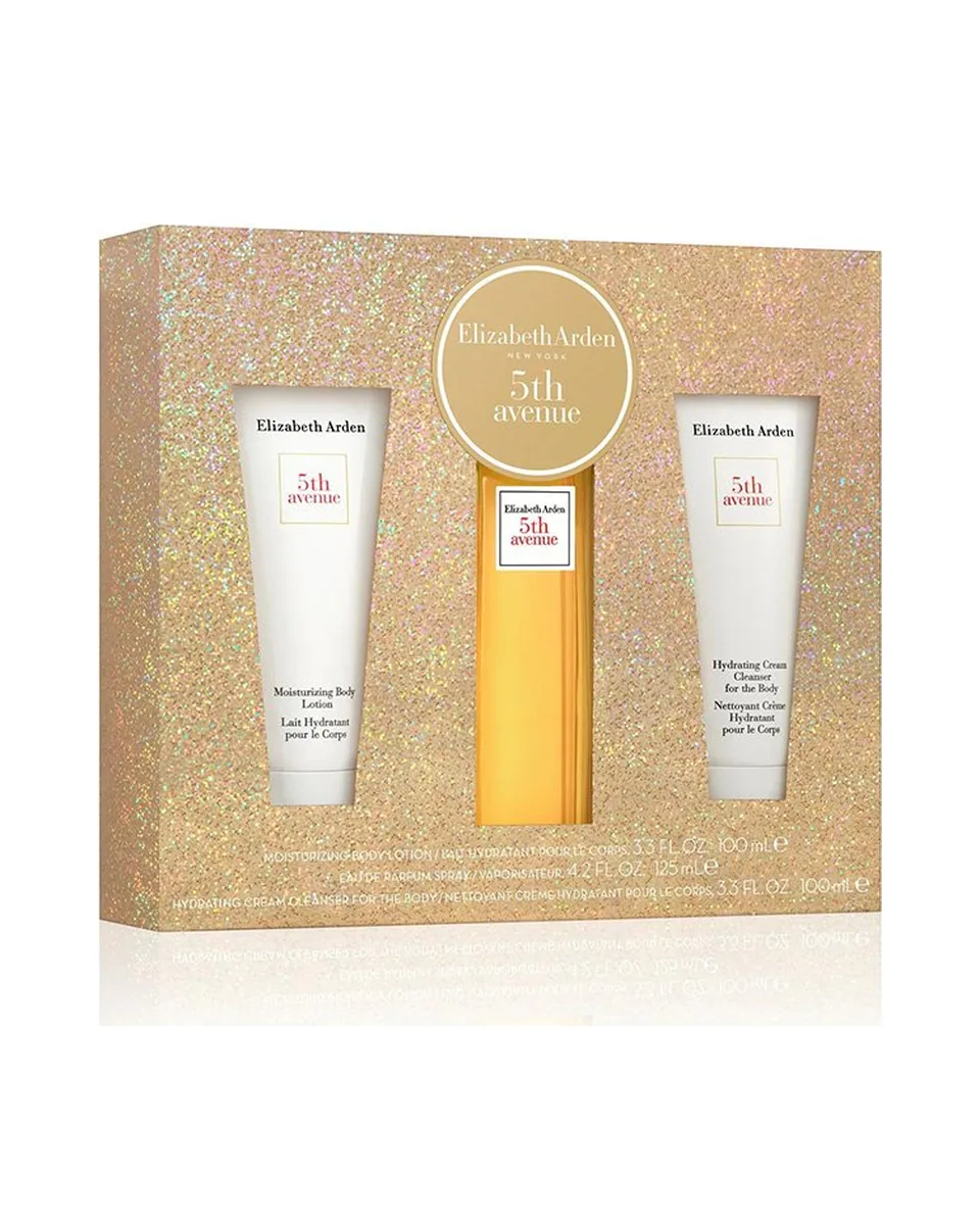 Estuche Elizabeth Arden 5th Avenue Edt 3Pz Mujer Body Lotion 100ml + Perfume 125ml + Crema hidratante 100ml