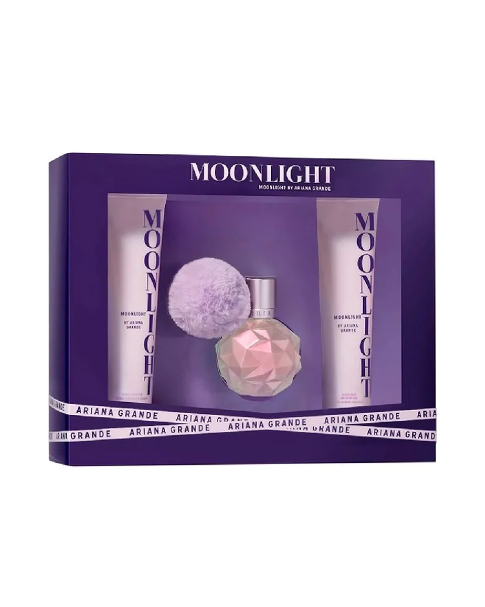 Estuche Ariana Grande Moonlight Mujer EDP 3PZ PERFUME 100ml/ SHOWER GEL 100ml/CREMA 100ml
