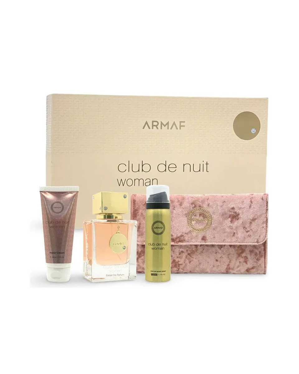 Estuche Armaf Club de nuit Extrait de parfum Mujer 3 pz Perfume 70ml/Aerosol 50ml/Crema manos 50ml