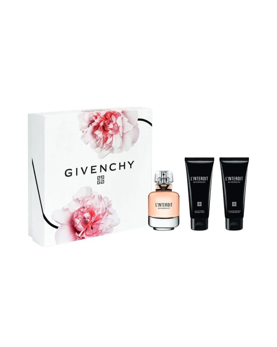 Estuche Givenchy L Interdit Edp Mujer Perfume 80ml / Body Lotion 75ml / Shower Gel 75ml
