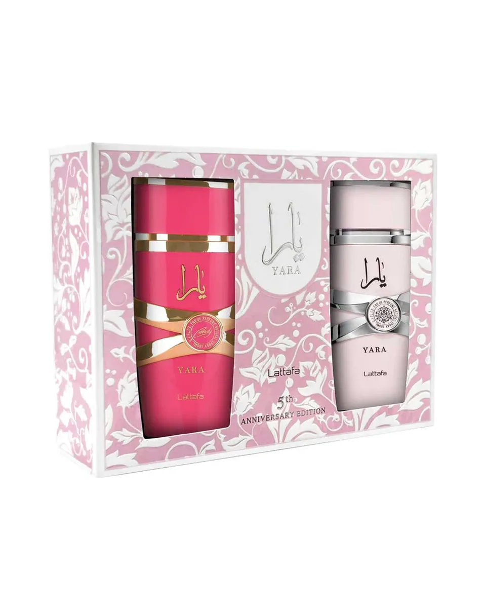 Estuche Lattafa Yara Anniversary Edition Mujer EDP 2Pz Yara 100ml / Yara Candy 100ml