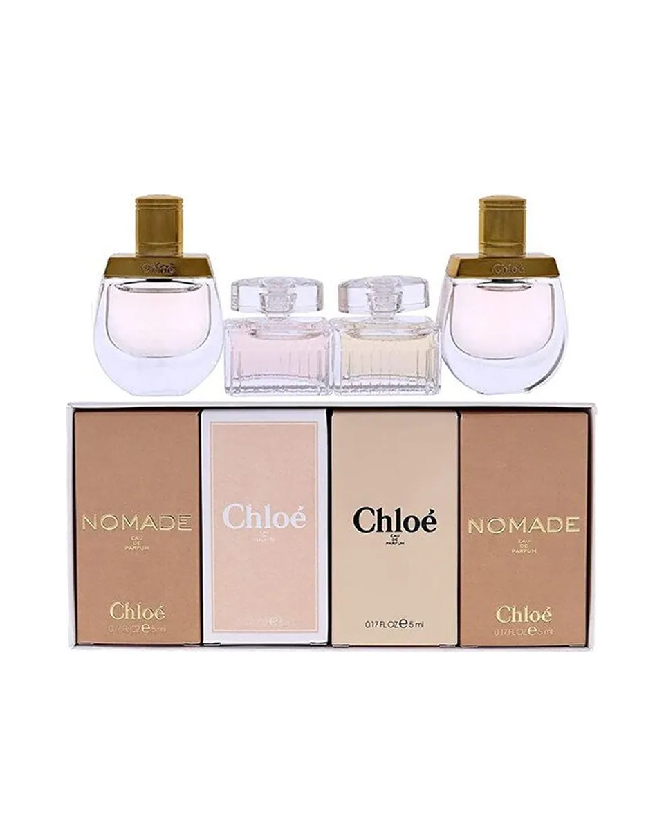 Estuche Chloe Miniatura Mujer 4Pz Nomade 4.5ml / Rose Tangerine 4.5ml / Chloe 4.5ml / Nomade 4.5ml