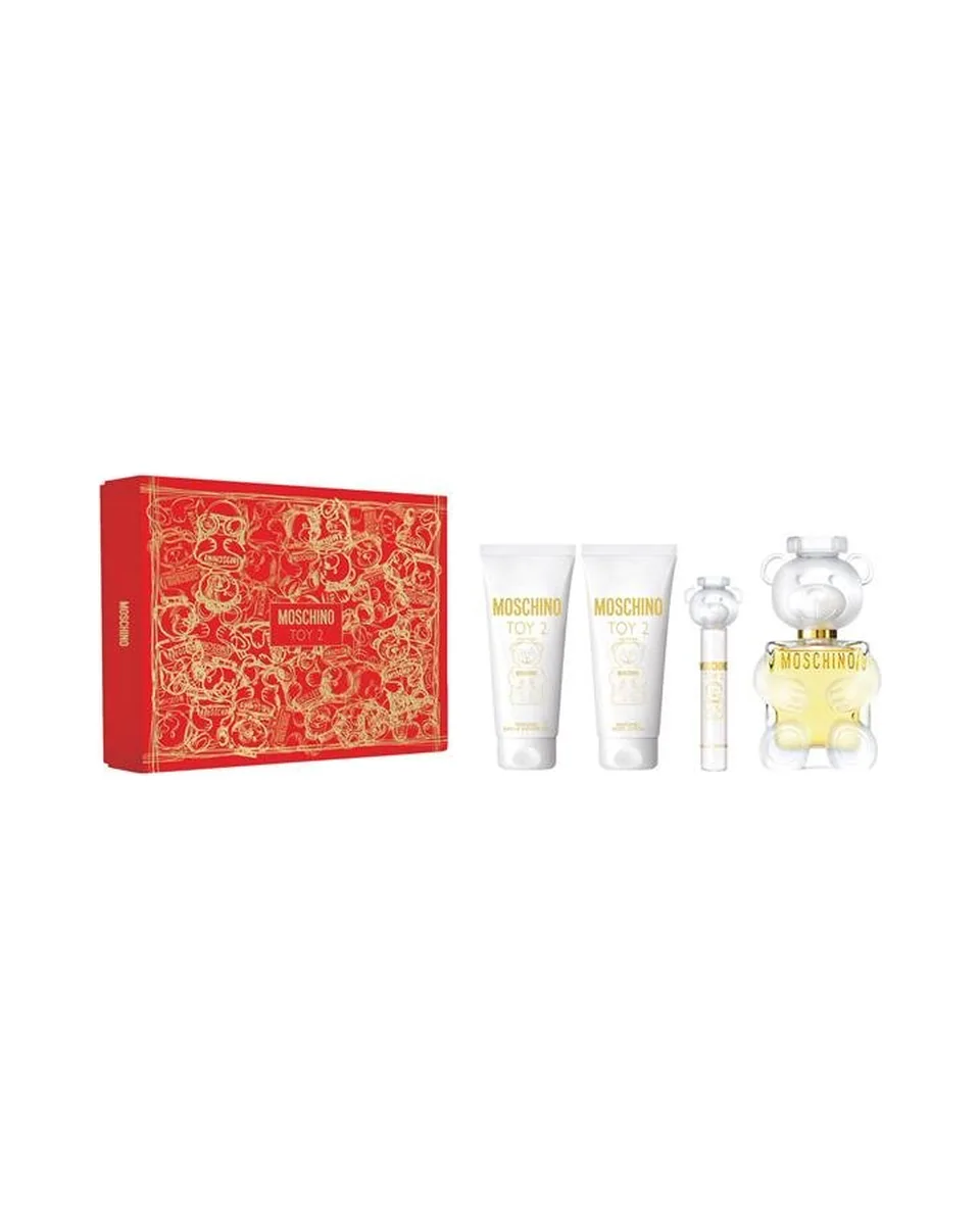 Estuche Moschino Toy 2 Mujer EDP 4Pz Perfume / Perfume Mini 10ml / Crema Corporal / Gel De Ducha