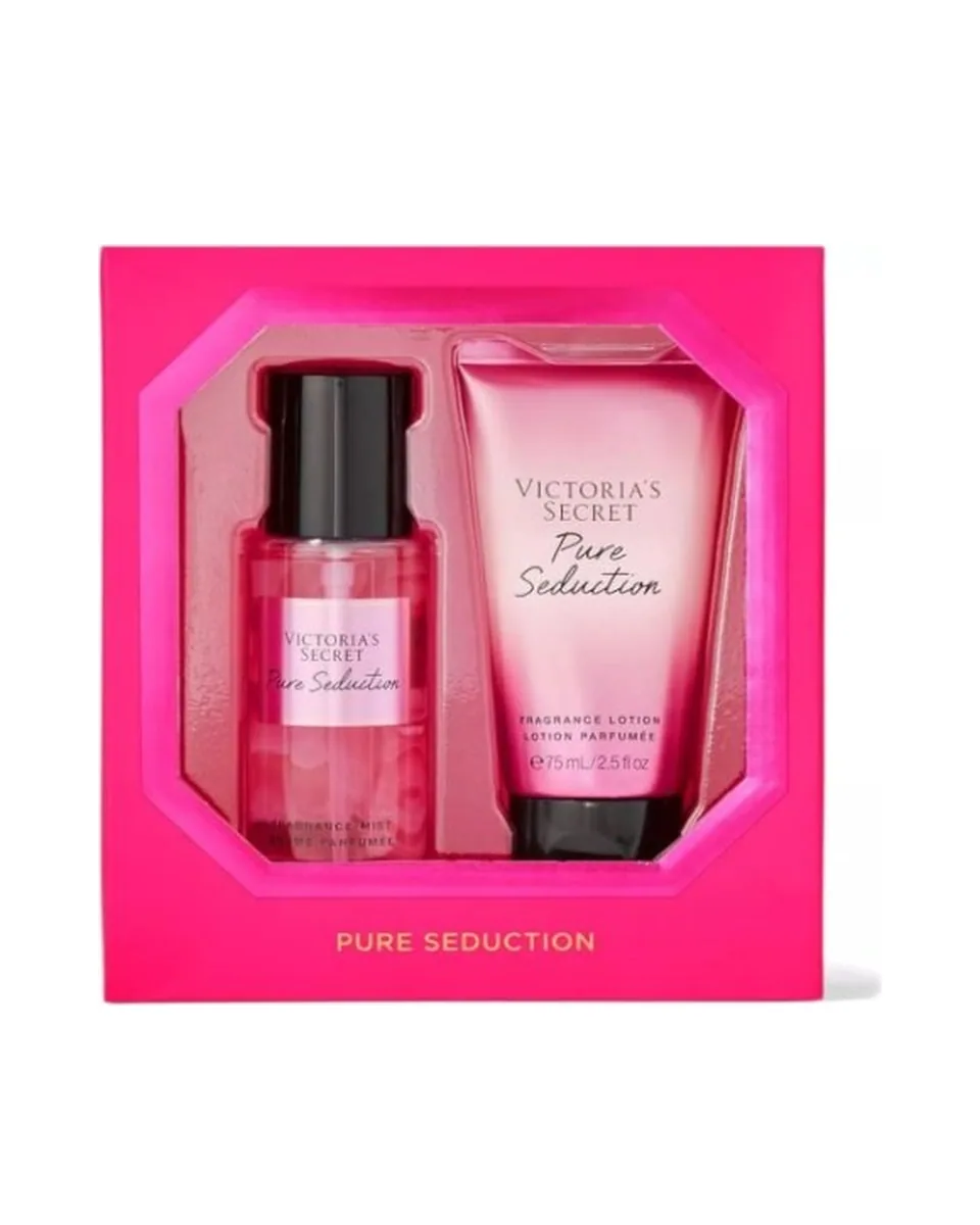 Estuche Victoria Secret Pure Seduction Mujer 2Pz Splash Mist 75ml / Body Lotion 75ml