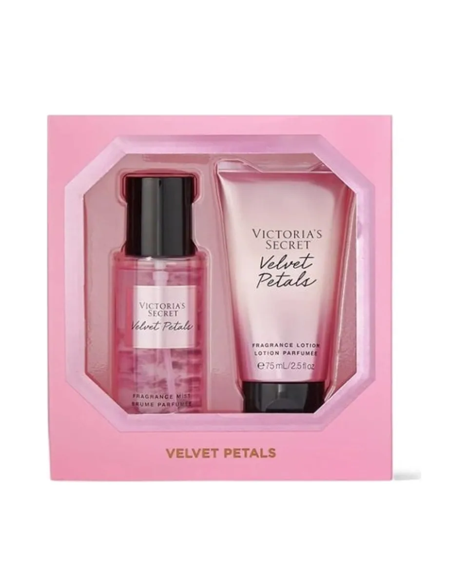 Estuche Victoria Secret Velvet Petals Mujer 2Pz Splash Mist75ml / Body Lotion 75ml