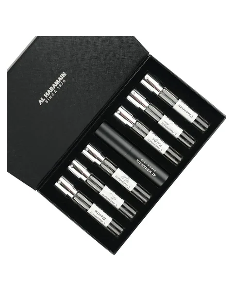Estuche Al Haramain Miniatura Mujer 5Pz L aventure/Aventure Venture Gold/Aventure Rose/ Aventure Blanche/Aventure Knight /Aventure Femme X 10ml c/u