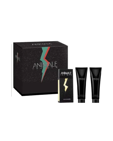 Estuche Animale For men By Animale Hombre EDT 3Pz Perfume 100ml / Gel De Ducha / Afther Shave