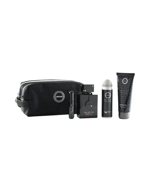 Estuche Armaf Club de Nuit Intense Hombre Extrait de Parfum 5Pz Perfume 70ml / Recargador /Gel De Ducha / Aerosol / Maletin