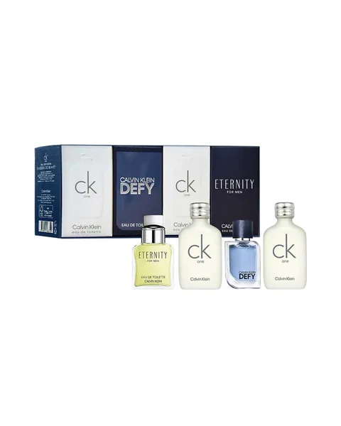 Estuche Calvin Klein Miniatura 4Pz Ck One 10ml + Ck One 10ml + Defy 5ml + Eternity 5ml