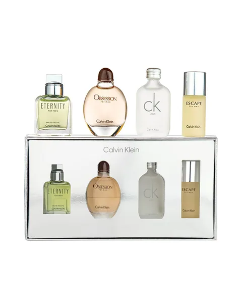 Estuche Calvin Klein Miniatura 4Pz Eternity + Ck One + Obession + Escape X 15ml C/U