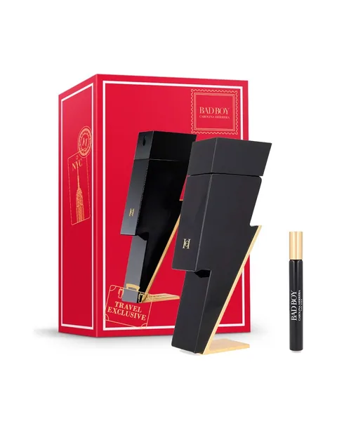 Estuche Carolina Herrera Bad Boy Hombre EDT 2PZ Perfume 100ml / Perfume Mini 10ml
