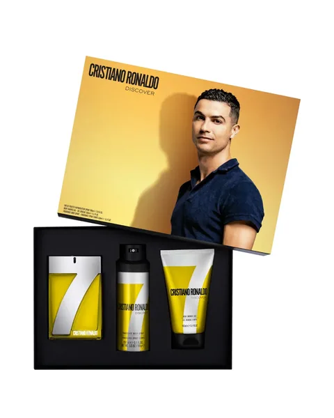 Estuche Cristiano Ronaldo By CR7 Discovery Hombre EDT 3Pz Perfume / Gel De Ducha / Aerosol