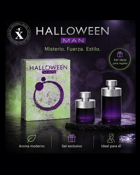 Estuche Halloween Man Tradicional 2 PZ Perfume 125ml + Mini