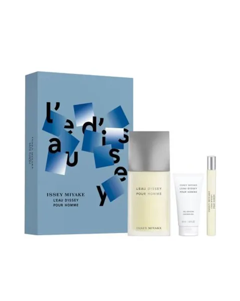 Estuche Issey Miyake Pour homme hombre EDT 3pz Perfume 125ml/mini 10ml/shower gel 50ml