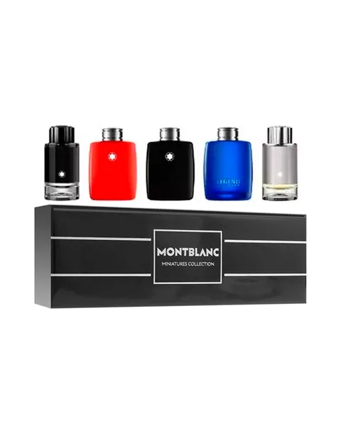 Estuche Mont Blanc Miniatura Hombre 5Pz Explorer 4.5ml / Legend Red 4.5ml / Legend 4.5ml / Legend Blue 4.5ml / Explorer Platinum 4.5ml