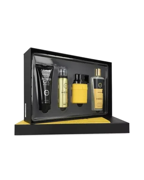 Estuche Armaf Odyssey Mega Hombre 4Pz Perfume 100ml/Shower Gel 100ml /Body Spray 50ml /Shampoo 250ml