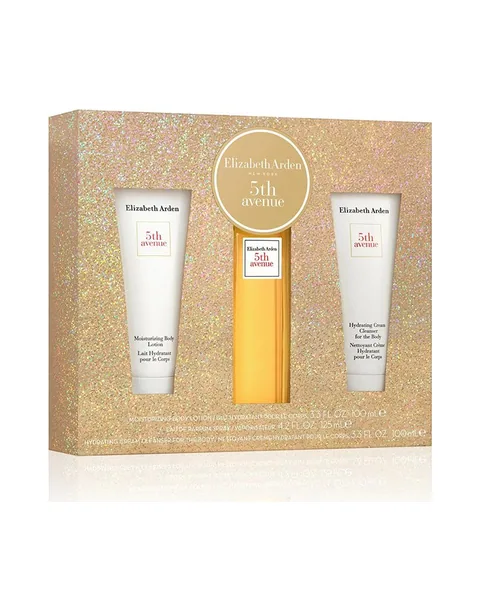 Estuche Elizabeth Arden 5th Avenue Edt 3Pz Mujer Body Lotion 100ml + Perfume 125ml + Crema hidratante 100ml