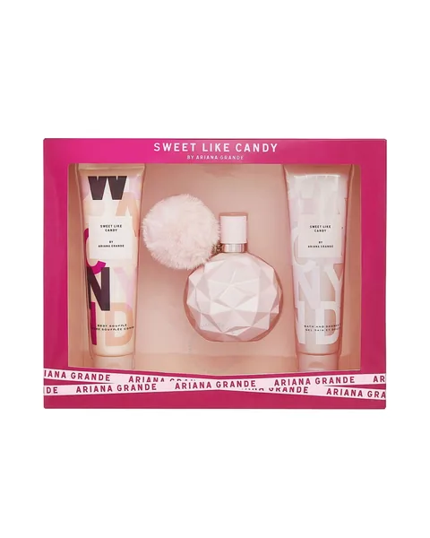 Estuche Ariana Grande Candy Mujer 3PZ Perfume 100ML/ Shower Gel 100ML/Crema 100ML