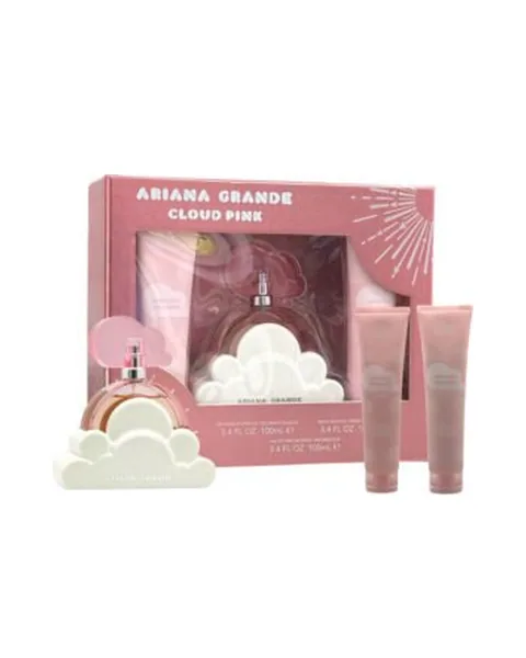 Estuche Ariana Grande Cloud Pink Mujer EDP 3Pz Perfume 100 ml / Gel De Ducha / Crema Corporal