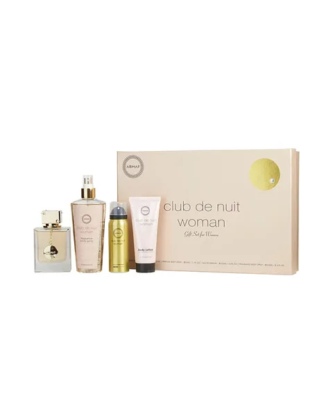 Estuche Armaf Club De Nuit Mujer 4Pz Perfume 105ml /crema 100ml /Body Spray 50ml/ Shampoo 250ml