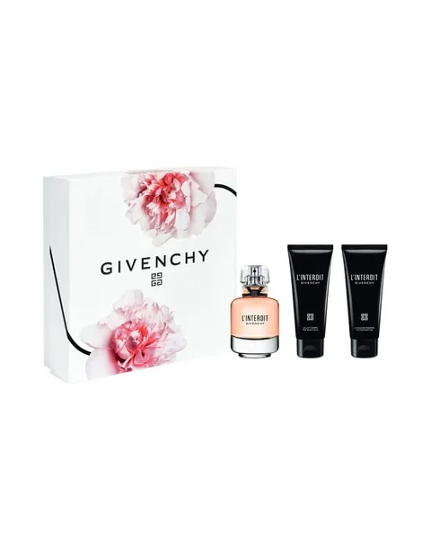 Estuche Givenchy L Interdit Edp Mujer Perfume 80ml / Body Lotion 75ml / Shower Gel 75ml