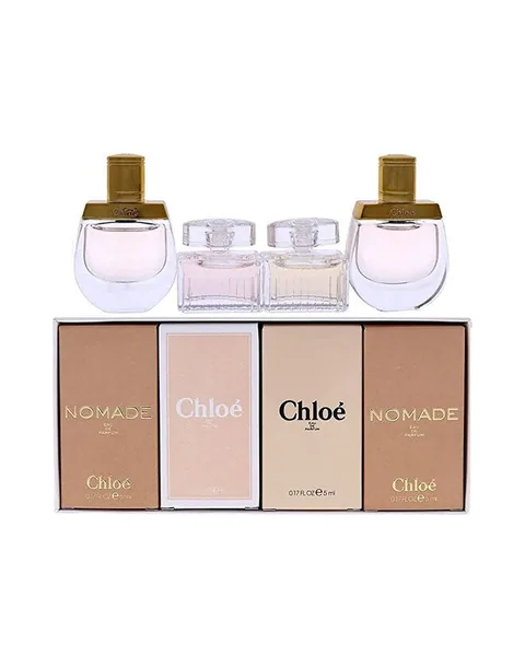 Estuche Chloe Miniatura Mujer 4Pz Nomade 4.5ml / Rose Tangerine 4.5ml / Chloe 4.5ml / Nomade 4.5ml