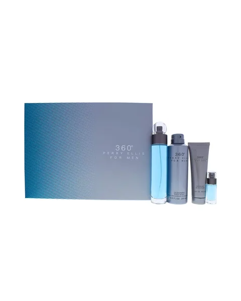 Estuche Perry Ellis By 360 Clasico Hombre EDT 4PZ Perfume / Perfume Mini / Gel De Ducha / Aerosol