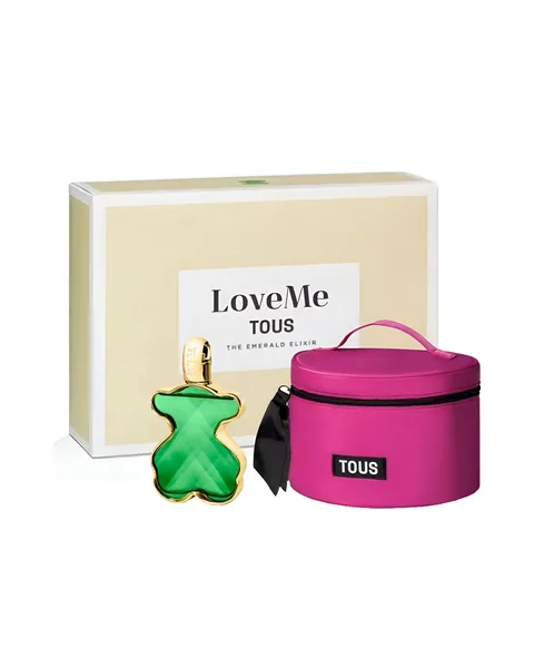 Estuche Tous Love Me Emerald Elixir Mujer Parfum 2Pz Perfume 100ml / Cosmetiquera