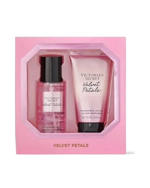 Estuche Victoria Secret Velvet Petals Mujer 2Pz Splash Mist75ml / Body Lotion 75ml
