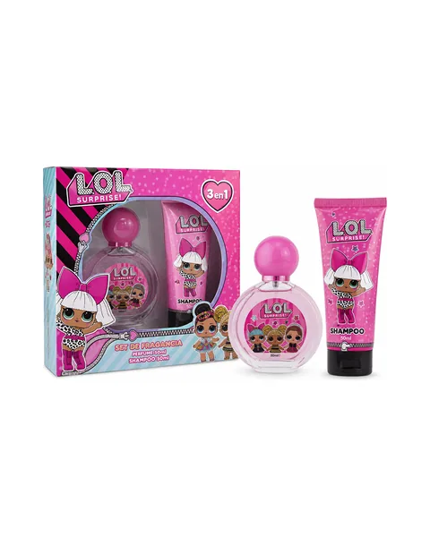 Estuche L.O.L Surprise 3 en 1 Mujer EDT 2pz Perfume 50ml/Shampoo 50ml
