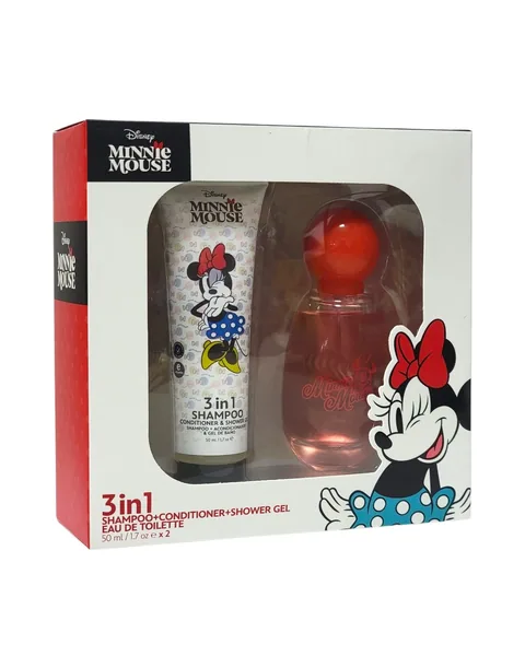 Estuche Minnie Mouse 3 en 1 Mujer EDT 2pz Perfume 50ml/Shampoo 50ml