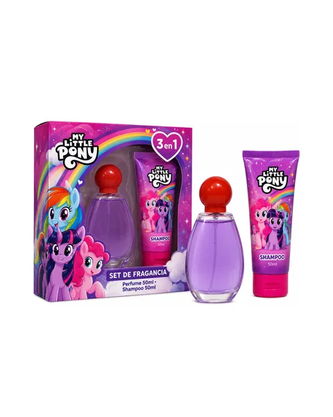 Estuche My Little Pony 3 en 1 Mujer EDT 2pz Perfume 50ml/Shampoo 50ml